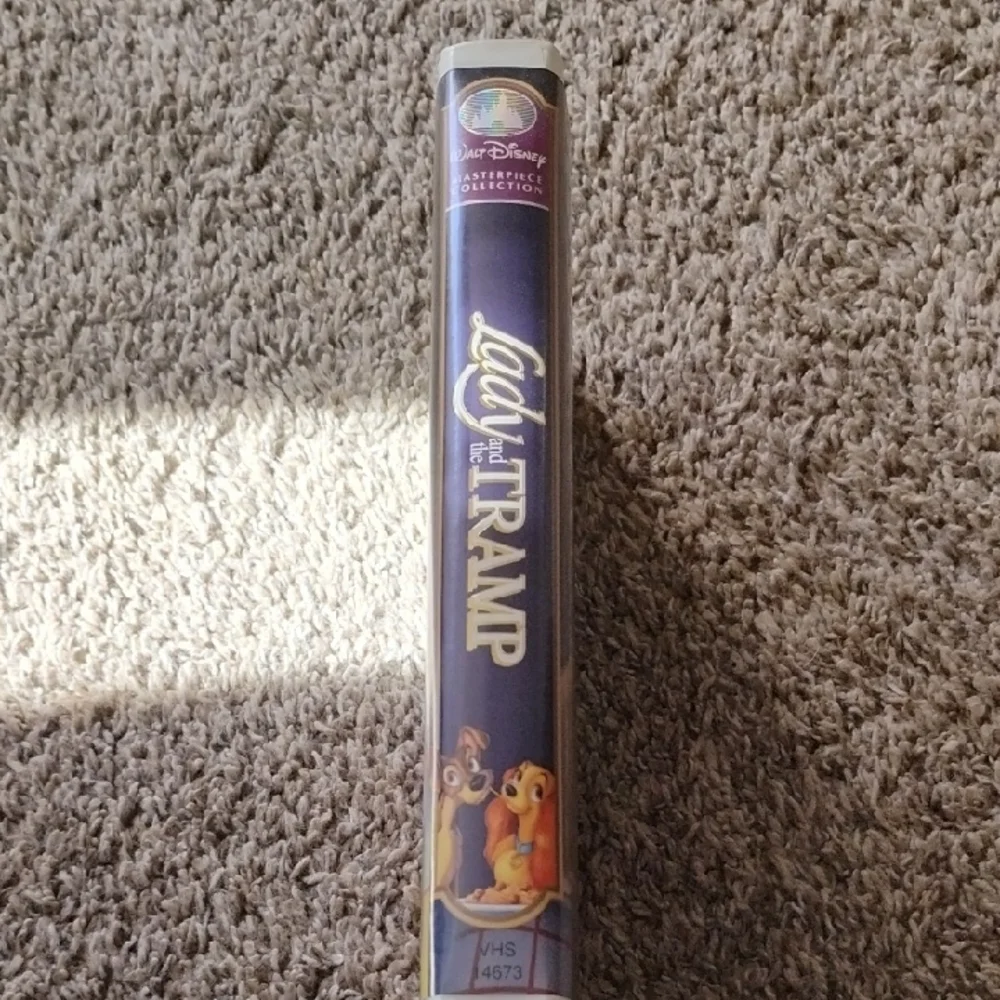 Disney Lady and the Tramp Blue and Yellow VHS